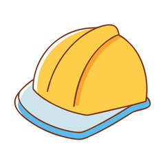 hard hat vector icon, hard hat vector illustration - simple illustration of hard hat, perfect for logos hard hat 
