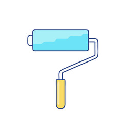 paint roller vector icon, paint roller vector illustration - simple illustration of paint roller, perfect for logos paint roller 