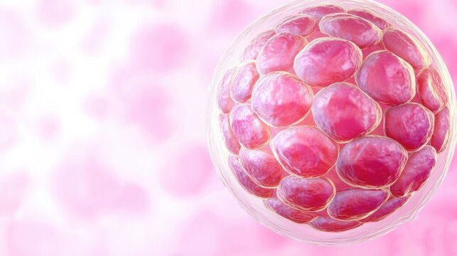 Microscopic View of a Human Embryo s Blastocyst Stage Cell Development