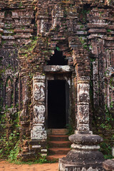 Fototapeta premium Door of My Son Sanctuary in Vietnam
