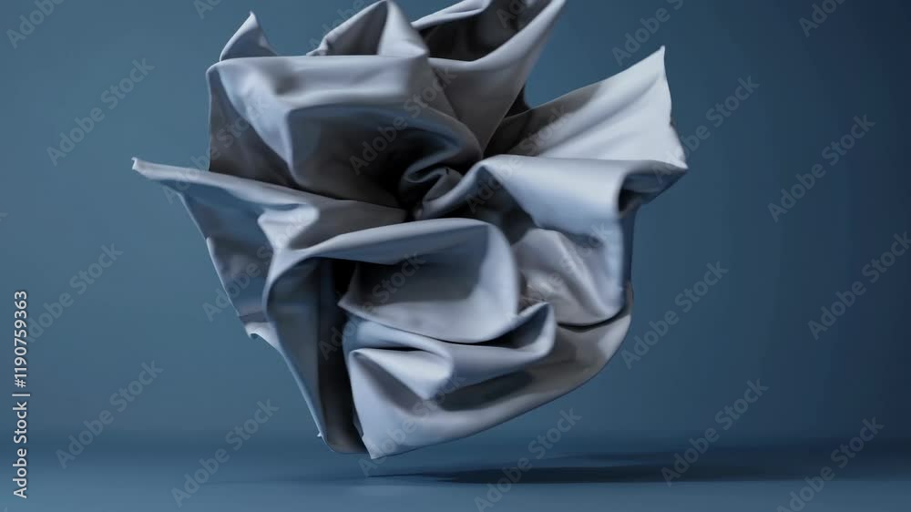 Poster creative techniques for fabric manipulation showcased in a visually striking composition