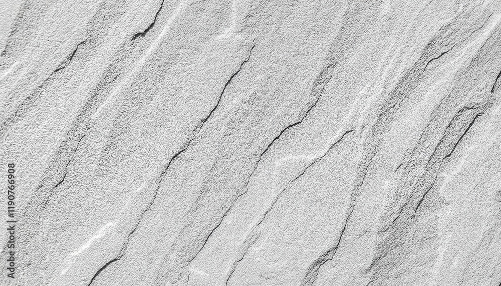 Aufkleber textured white stone surface with diagonal linear cracks and natural rugged patterns, ideal for mini