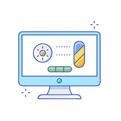 game loading screen vector icon, game loading screen vector illustration - simple illustration of game loading screen, perfect for logos game loading screen 