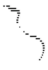 Symbol Map of the Island Onotoa (Kiribati) showing the island with horizontal black lines