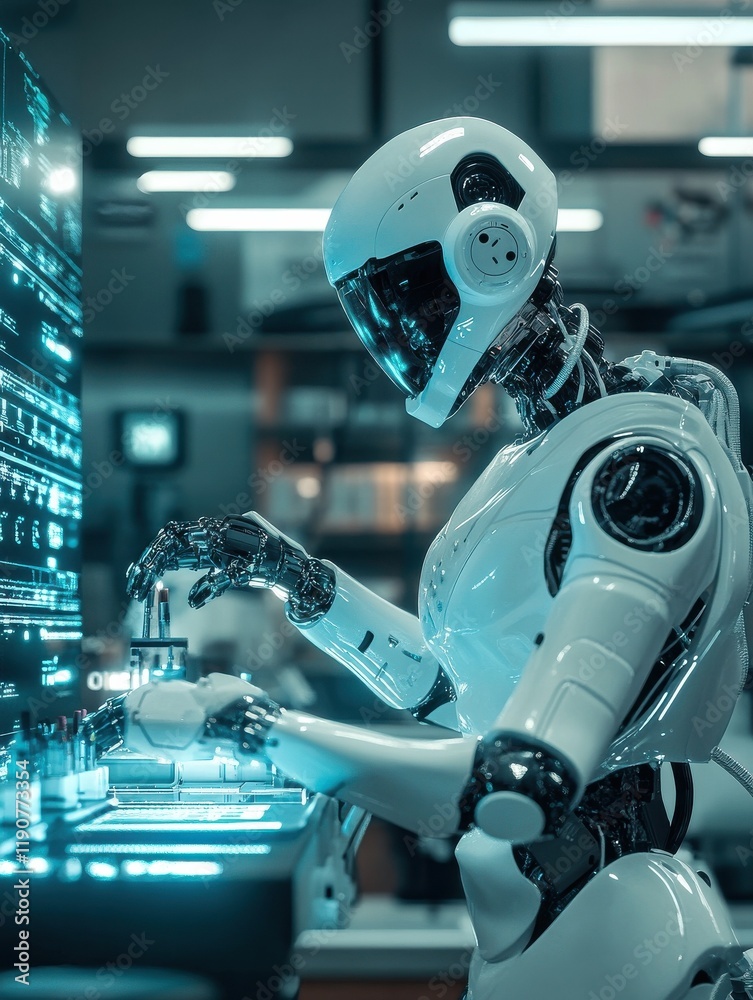 Poster robotics and artificial intelligence in a modern science lab
