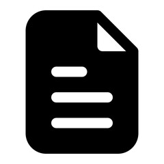 Simple Document Icon for Digital Representations