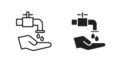 Ablution vector web icons set