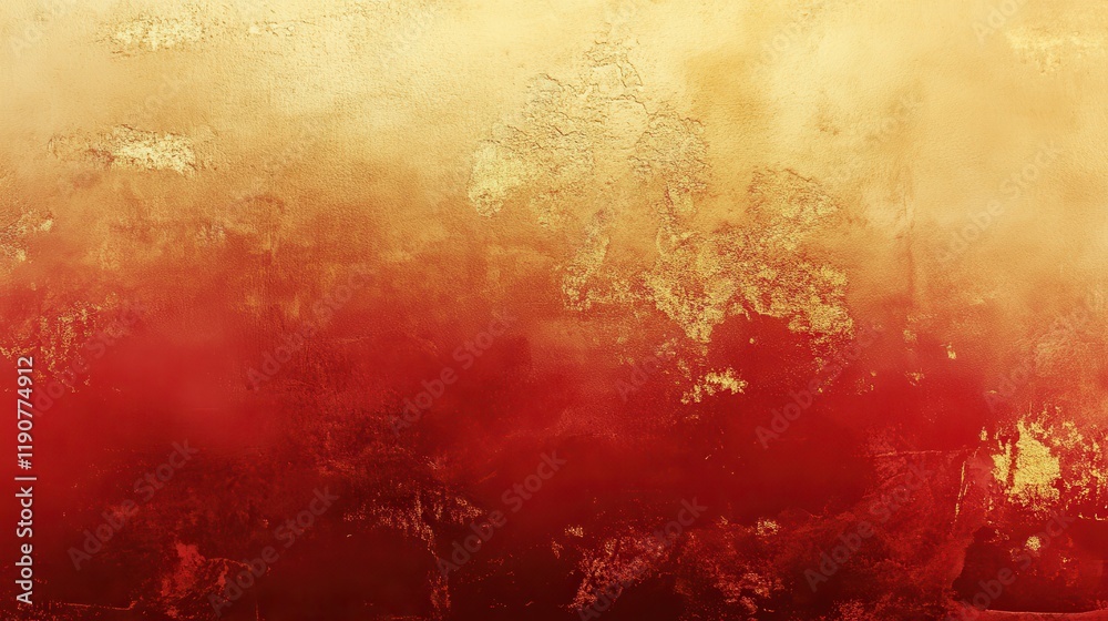 Poster Red and Gold Abstract Texture Background
