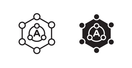Antioxidant vector web icons set