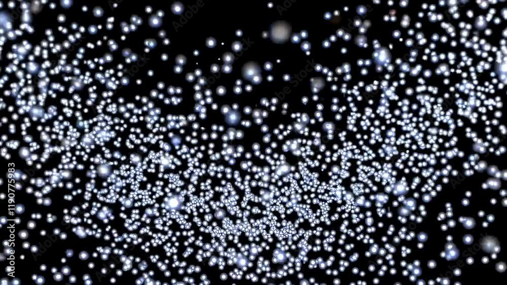 Poster unique particles floating in dark space create a mesmerizing visual experience