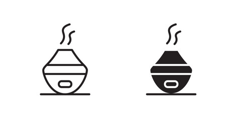 Diffuser vector web icons set