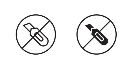 Do not cut sign vectors set in black. line and flat versions