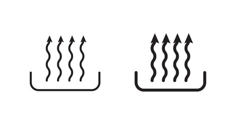 Heat vector web icons set