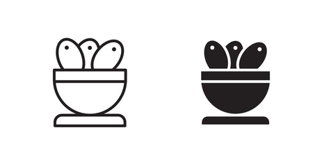 Iftar meal ramadan vector web icons set