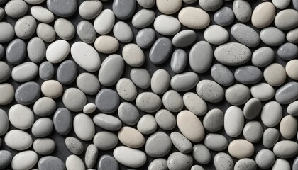 a striped background of smooth , oval - shaped natural stone cover the screen in various colors black, gray , white . generative ai