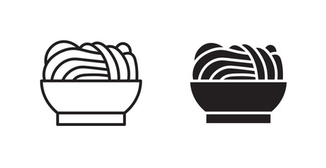 Pasta vector web icons set