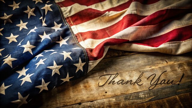 Grateful Nation: Veterans Day Tribute - Blank Space for Personalized Message