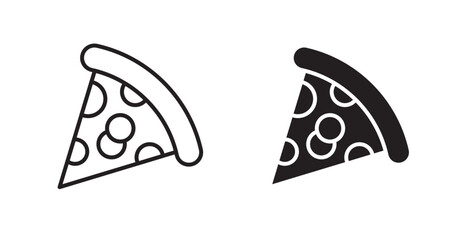 Pizza vector web icons set
