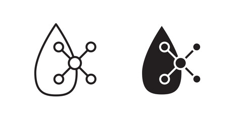 Retinol vector web icons set