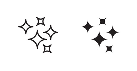 Shine vector web icons set
