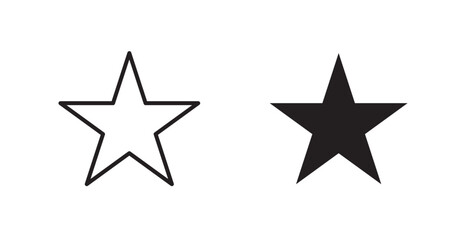 Star vector web icons set