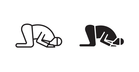 Sujud vector web icons set