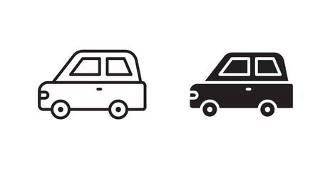 Taxi vector web icons set
