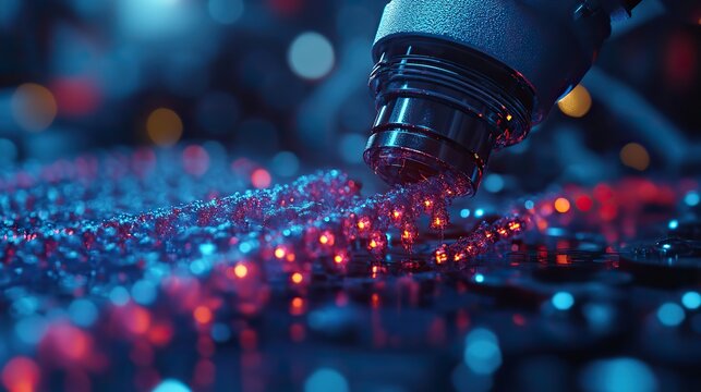 Molecular nanotechnology utilizes synthetic polymer molecules and a robotic arm to achieve precise material editing at the nanoscale