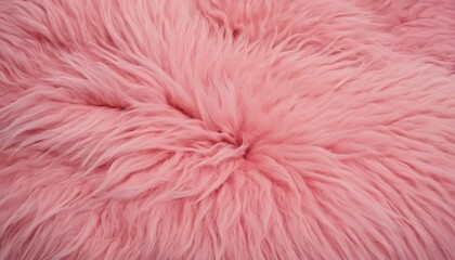 Fototapeta premium Soft Pink Sheepskin Background. 7