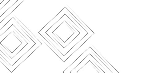 Abstract grey lines on white background with luxury shapes square background. Modern pattern elegant gray line template background.