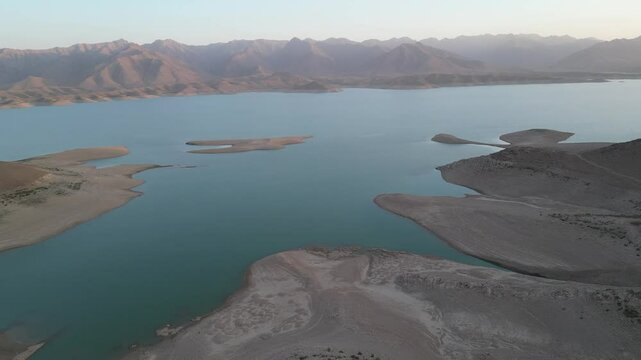 Aerial of Kajaki Dam Helmand Afghanistan