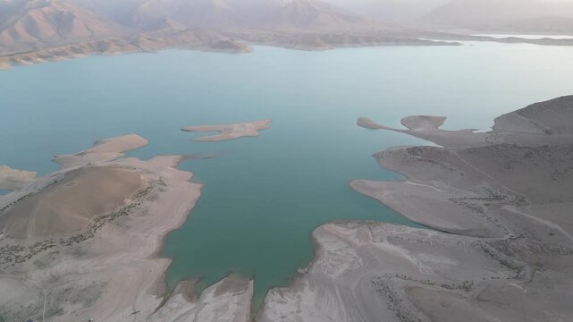 Aerial of Kajaki Dam Helmand Afghanistan