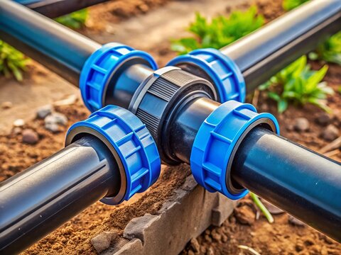 HDPE Pipe Irrigation System Installation: Compression Coupling Connection