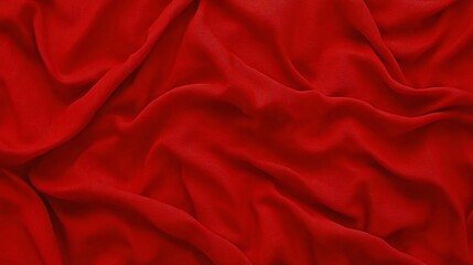 Obraz premium Dramatic Red Fabric Drapes Abstract Texture Background