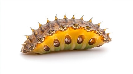 Warty Sea Cucumber Isolated. Generative AI