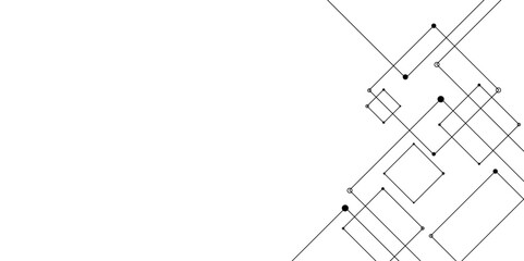 Abstract sketch of a building with lines, Abstract background. Vector abstract futuristic architecture concept with digital geometric connection lines. vector. technology communication data Science. 