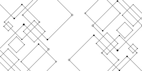 Abstract sketch of a building with lines, Abstract background. Vector abstract futuristic architecture concept with digital geometric connection lines. vector. technology communication data Science. 