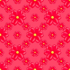 seamless pattern with flowers