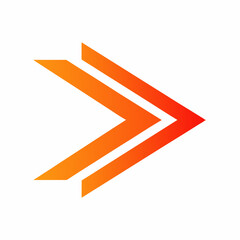 Minimalist Speed Arrow Vector Design.