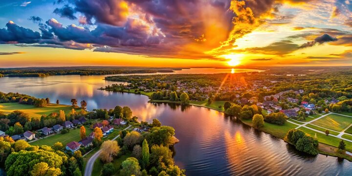 Stunning Aerial Hyperlapse of Simcoe, Ontario: 4K Macro Photography