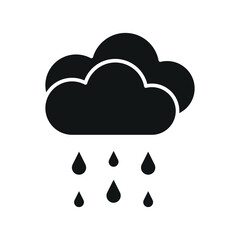 Rainy icon featuring a playful and illustrative style, ideal for adding a cozy and refreshing vibe to outdoor, forecast, or lifestyle-related designs