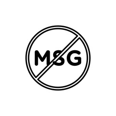 Msg free icon vector outline logo sign