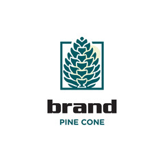 Creative pine cone conifer logo design for all company	
