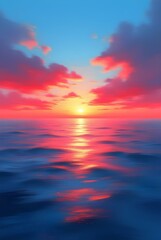 Obraz premium sunset over the sea