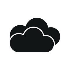 Cloudy icon with a smooth and modern design, perfect for enhancing weather, nature, or climate-themed projects