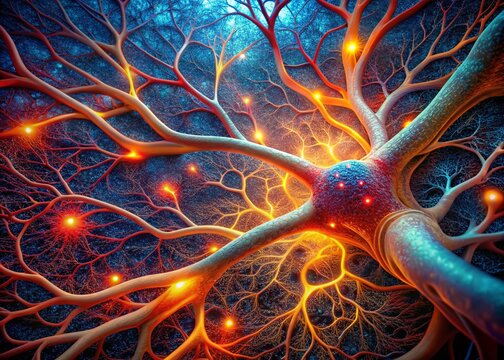 Surreal Cross-Section: Unveiling the Intricate Beauty of Human Blood Vessel Anatomy