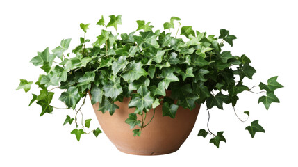 Obraz premium Green potted plant transparent background