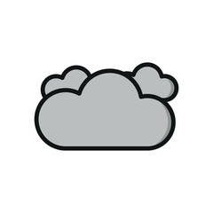 Cloudy icon with a smooth and modern design, perfect for enhancing weather, nature, or climate-themed projects