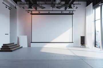 High Resolution Image of Empty Home Studio Used in Internet Show