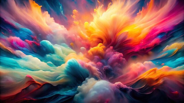 Long Exposure Hand Painted Watercolor LinkedIn Banner Background